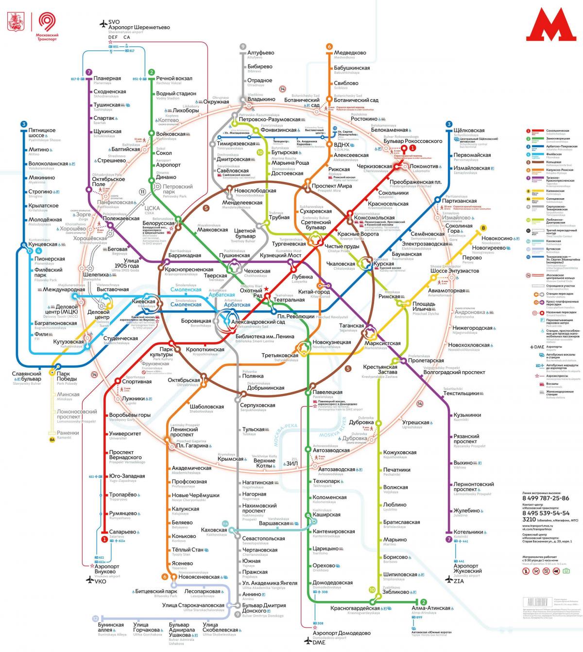 Moskva transport mapa