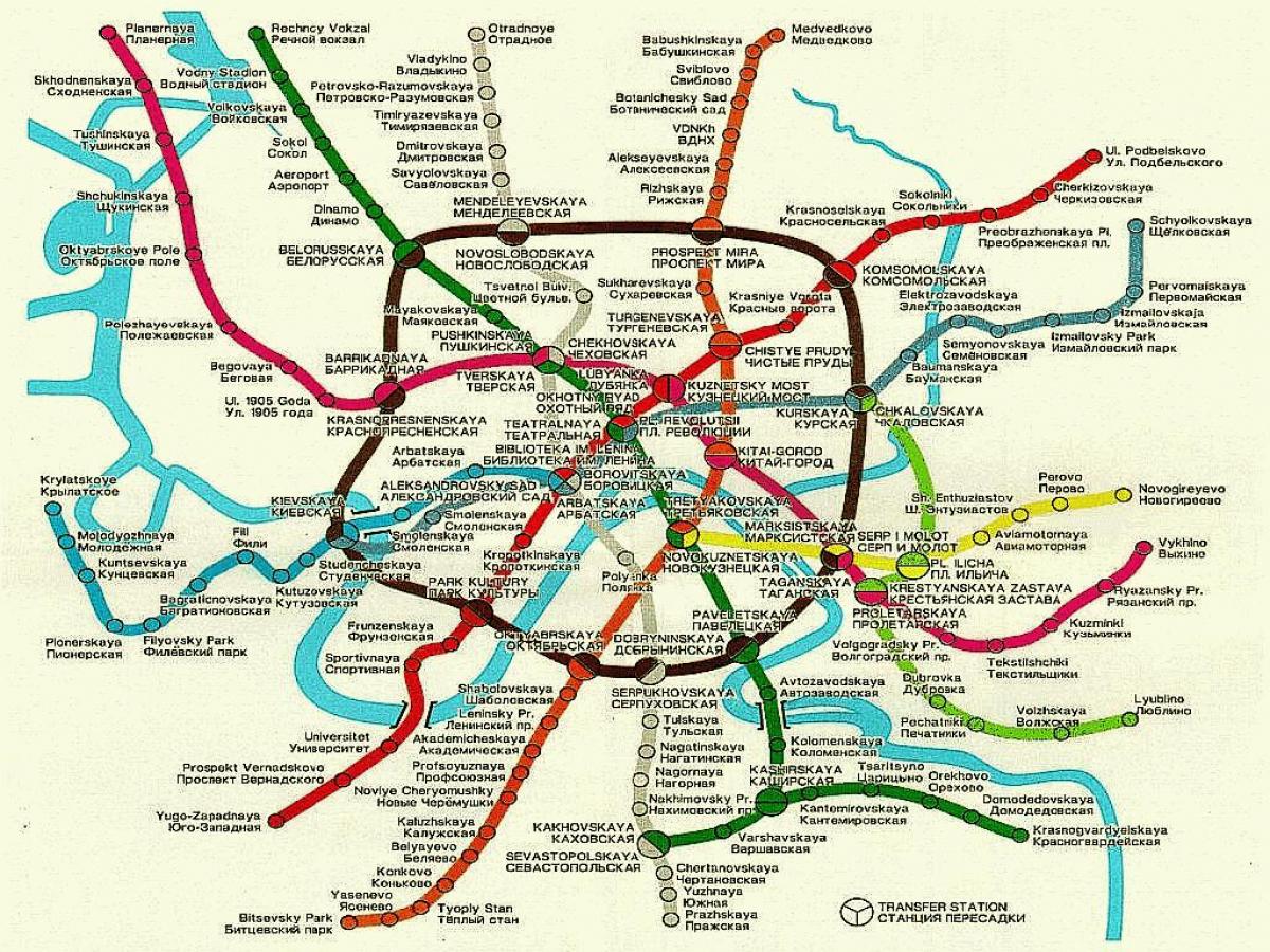Moscou ferroviari mapa
