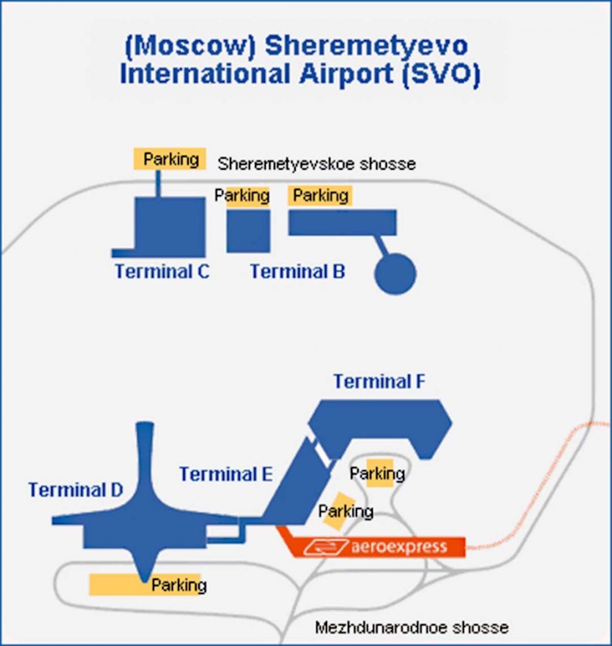 Sheremetyevo terminal mapa