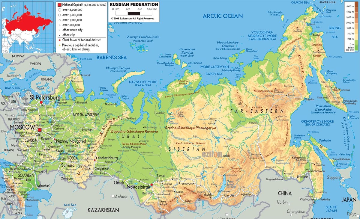 Rússia Moscou mapa