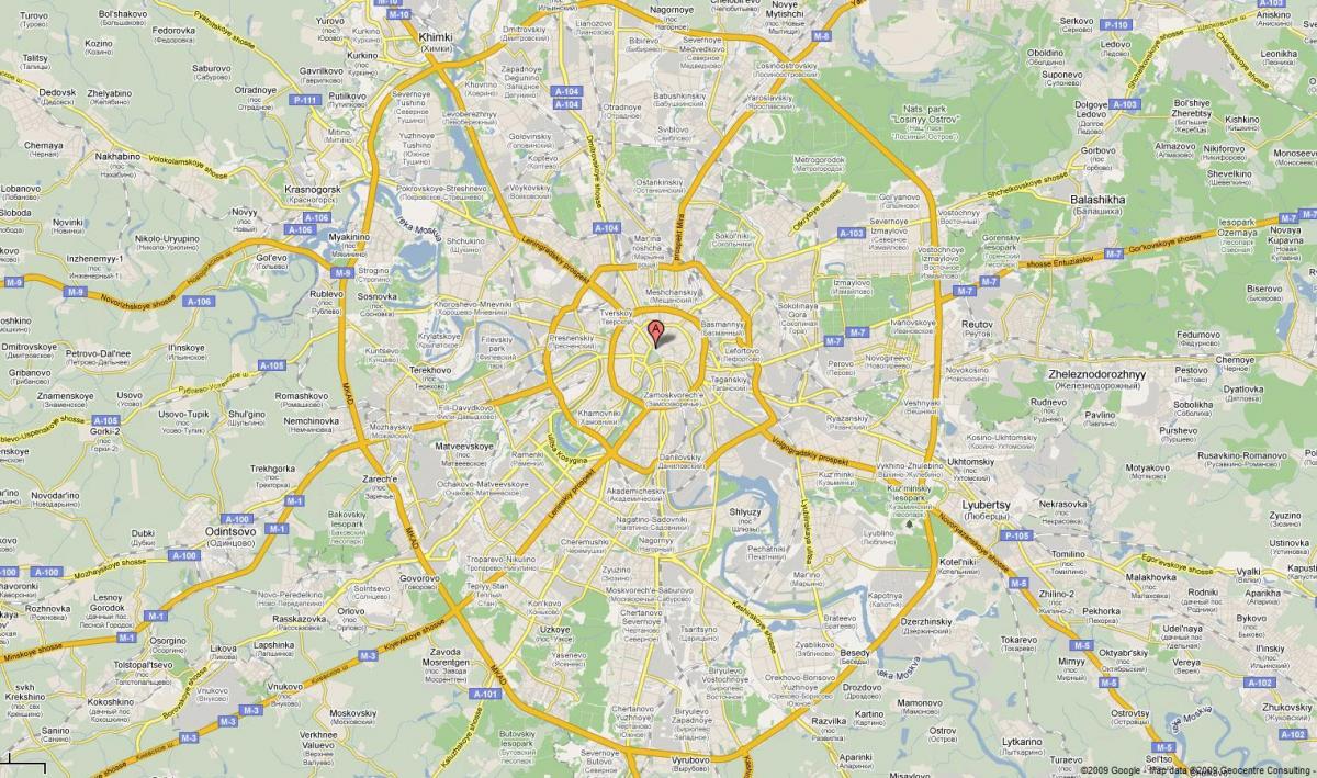 Moskva carretera mapa