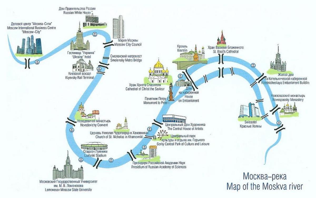 Riu Moskva mapa
