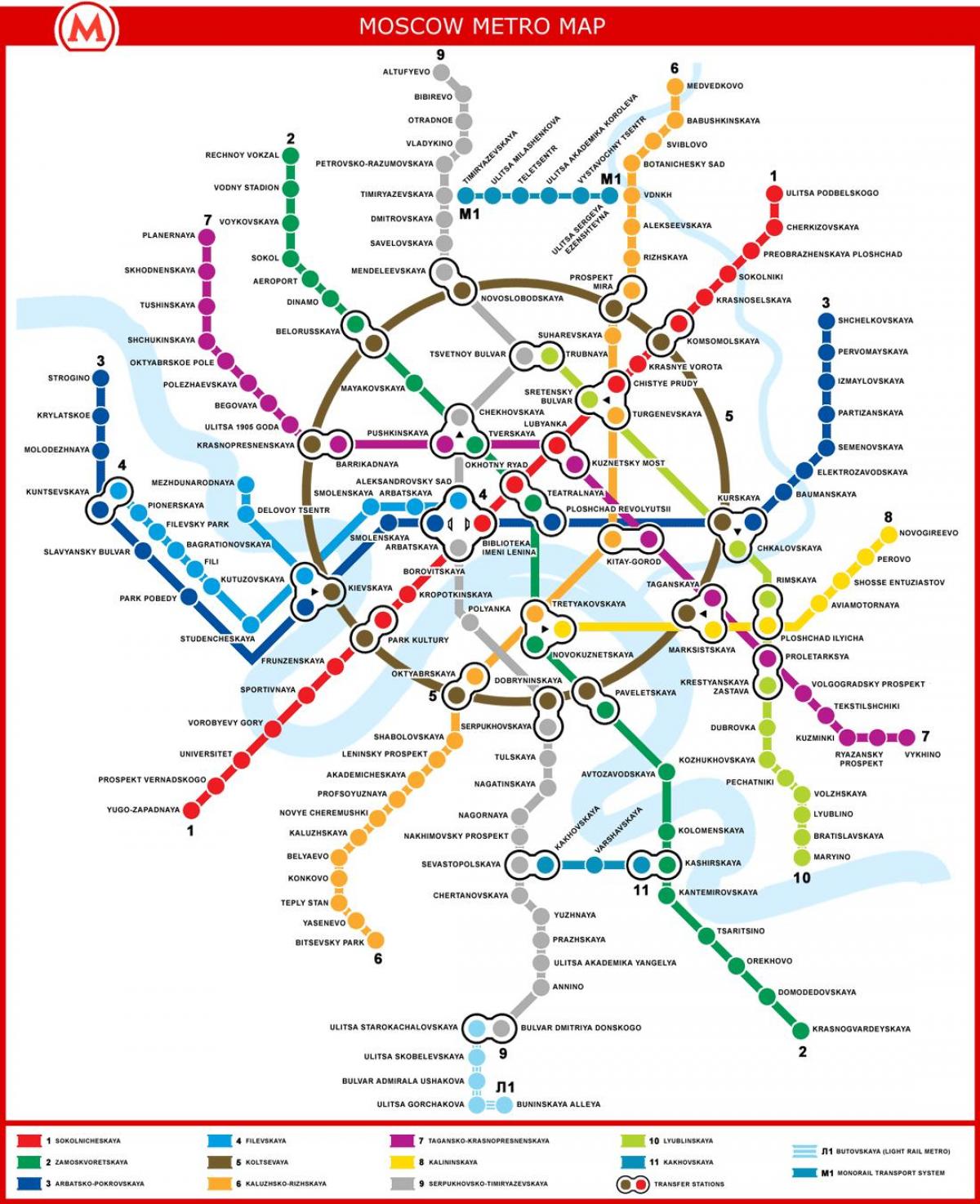 tub mapa de Moscou