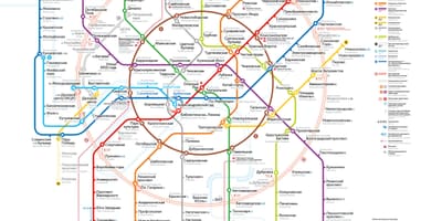 Metro de Moscou mapa
