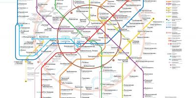 Mapa del metro de Moscou