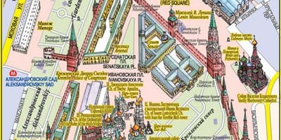 La Plaça roja de Moscou mapa