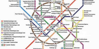 Metro de moscou mapa en anglès