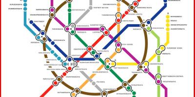 Metro de moscou mapa en rus