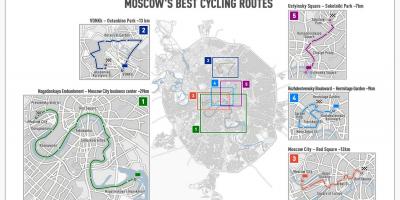 Moskva bicicleta mapa