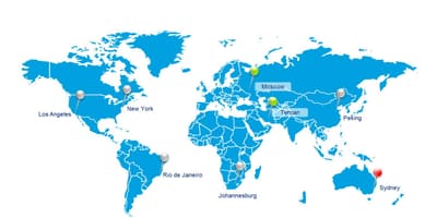 Moscou, Rússia el mapa del món