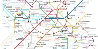 L'estació de Metro de Moscou mapa