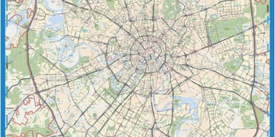 Moskva mapa geogràfic