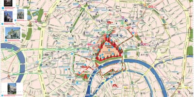 Moscou atracció mapa
