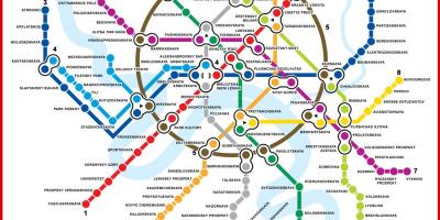 Mapa del metro de Moscou