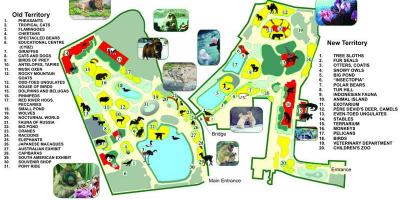 Mapa de Moscou zoo