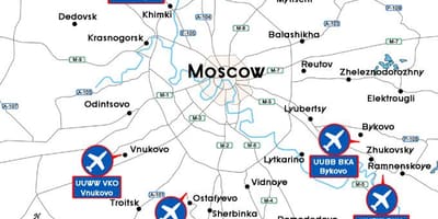 Aeroport de moscou mapa de terminal