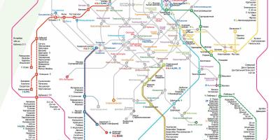 Mapa de Moskva tren